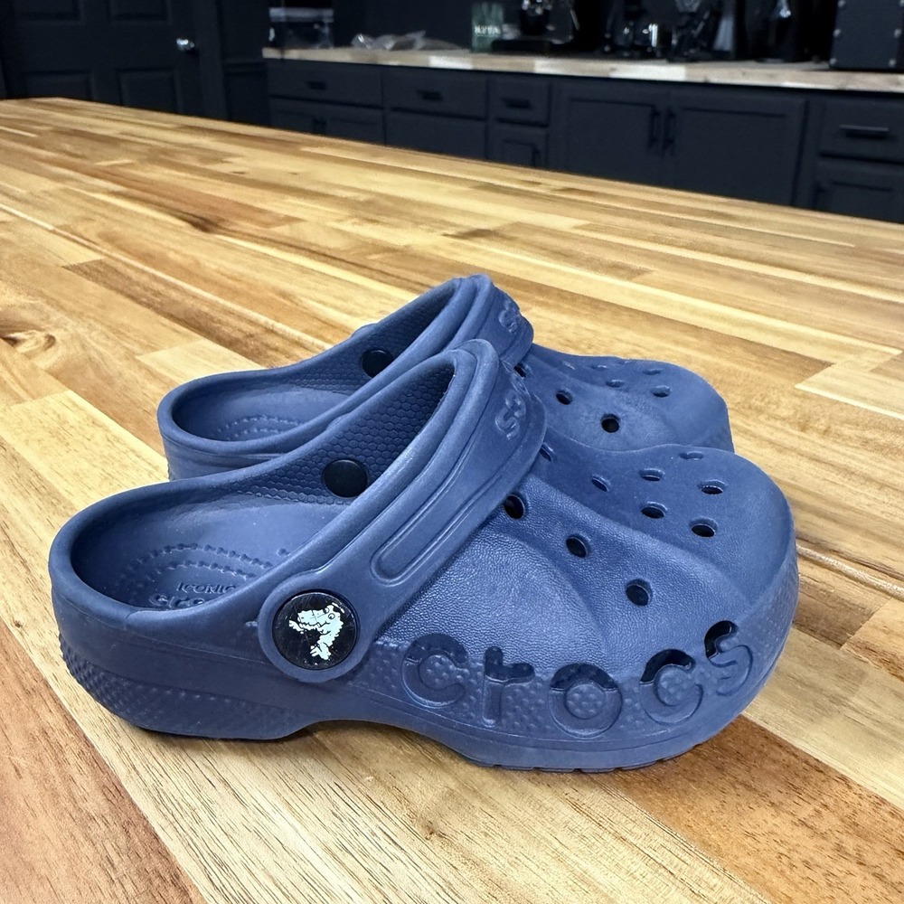 Crocs Kids Baya Clogs Classic Navy Clogs Size C9